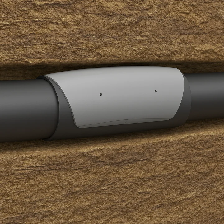 CE-BOND annular flow diverter installed on casing in an eccentric annulus